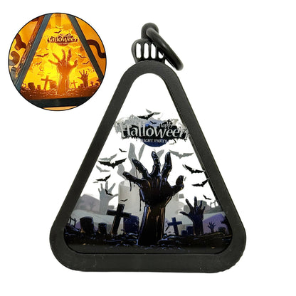 Spooky Black Corner Table Light