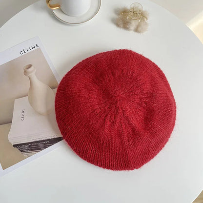 Warm Woolen Beanie Hat for Ladies