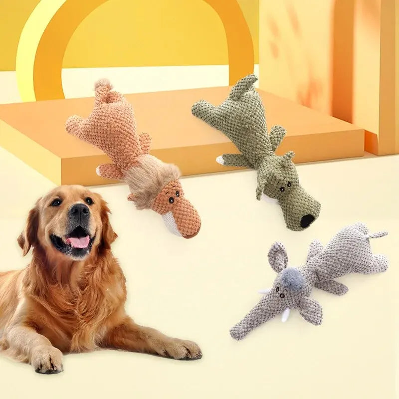 Tough Dog Chew Toy for Heavy Chewers - Long Lasting Squeaky Toy - Hehif
