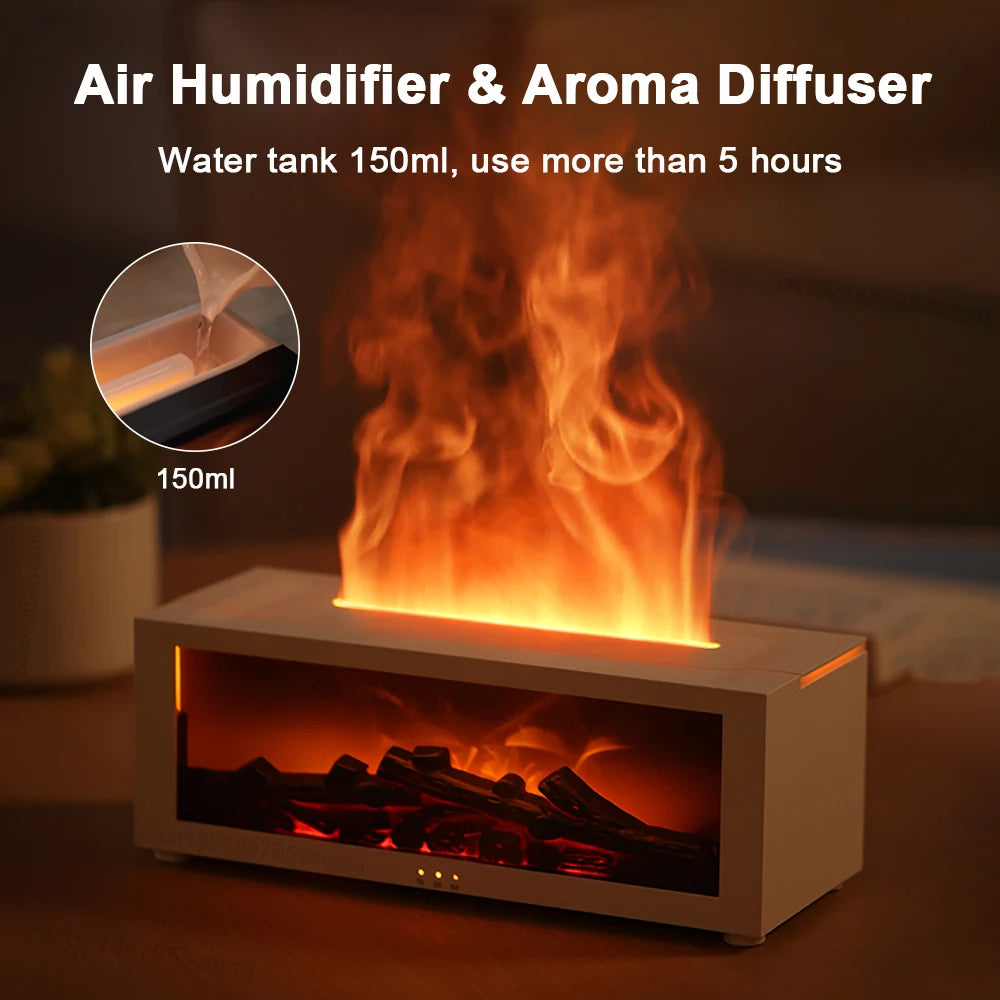 Compact Air Purifier Humidifier with Colorful LED Light