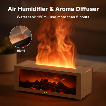 Compact Air Purifier Humidifier with Colorful LED Light