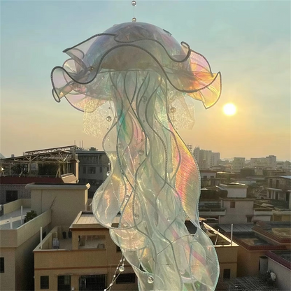 Colorful Sea Jellyfish Hanging Light Fixture