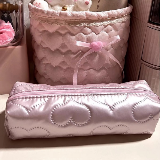 Big Floral Storage Pencil and Cosmetic Bag - Hehif