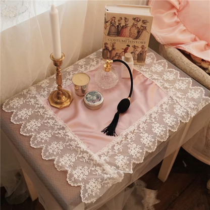 Delicate Floral Table Coaster and Placemat Set