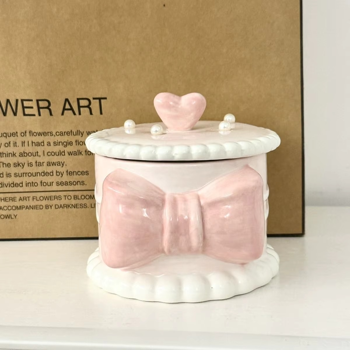 Beautiful Pearl Keepsake Jewelry Box - Hehif