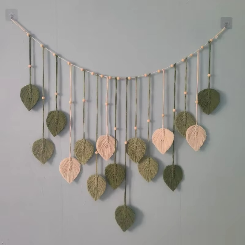 Unique Textile Wall Art, Handmade Boho Decor Hanging