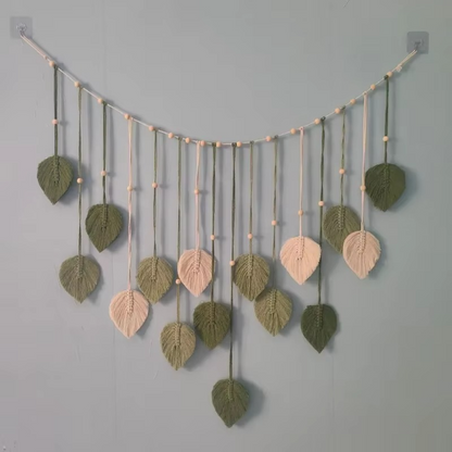 Unique Textile Wall Art, Handmade Boho Decor Hanging