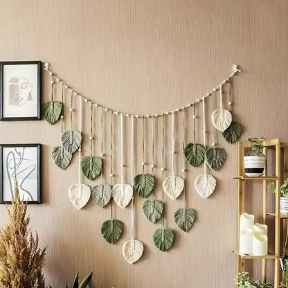 Unique Textile Wall Art, Handmade Boho Decor Hanging
