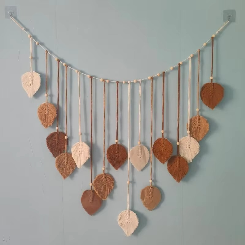 Unique Textile Wall Art, Handmade Boho Decor Hanging