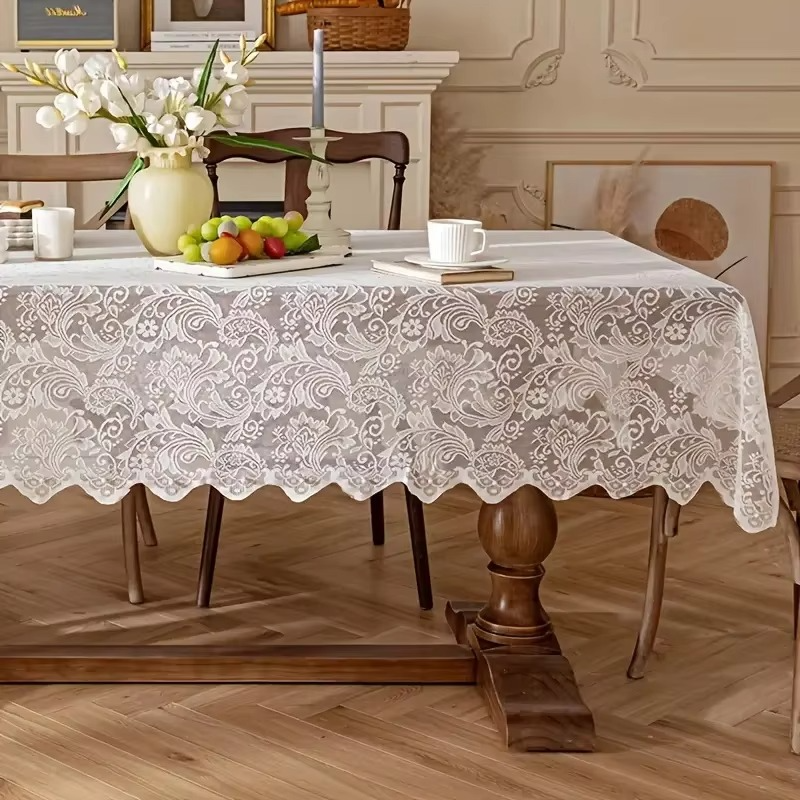 Classic Cream Dining Tablecloth