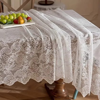 Classic Cream Dining Tablecloth