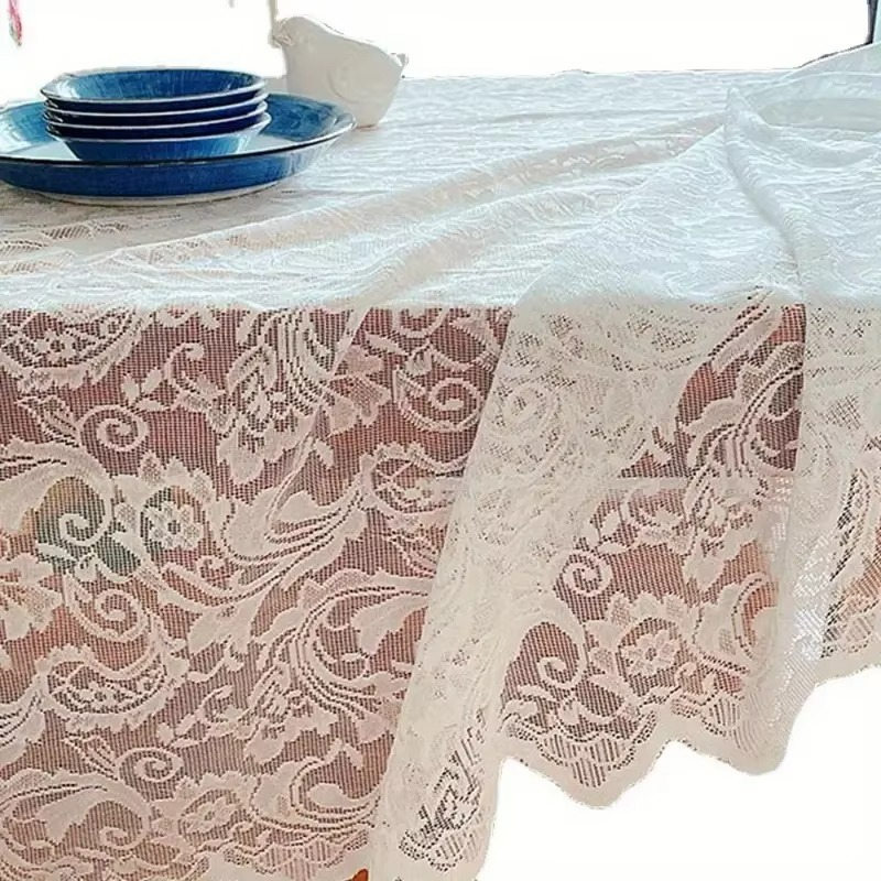 Classic Cream Dining Tablecloth - Hehif