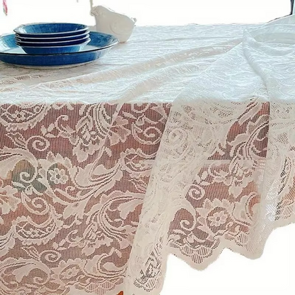 Classic Cream Dining Tablecloth - Hehif