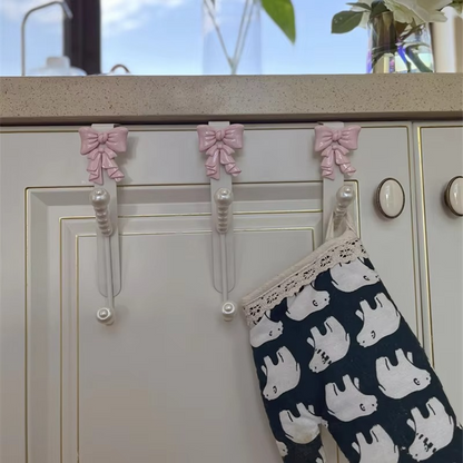 Stylish Double Hook Over Door Storage Rack for Kitchen