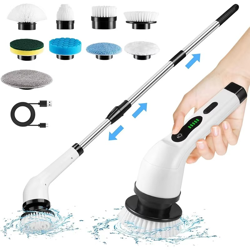 Powerful Rechargeable Cleaning Brush for Home and Floors - Hehif