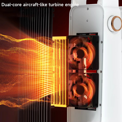 Space Saving Electric Ceramic Heater with Thermostat