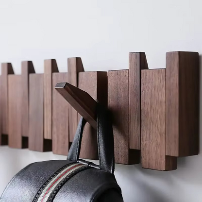 Sturdy Wooden Entryway Coat Hook Wall Mount