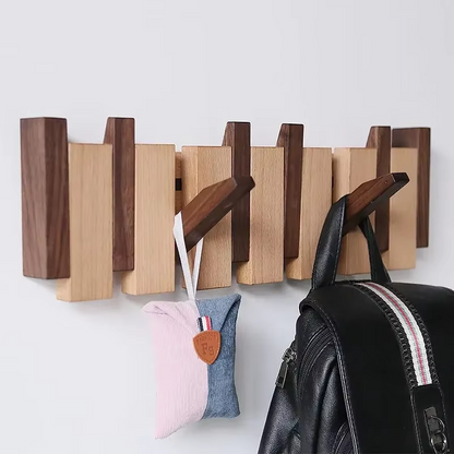 Sturdy Wooden Entryway Coat Hook Wall Mount