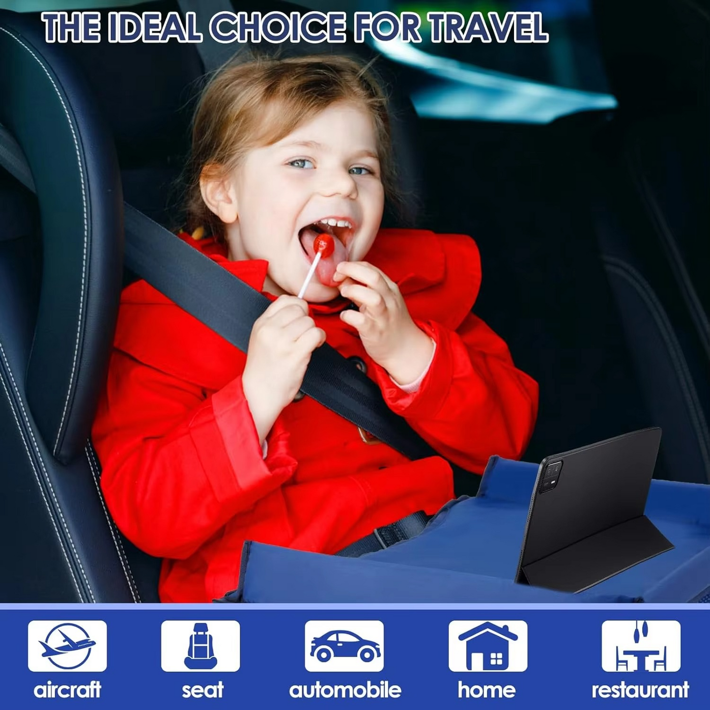 Portable Baby Car Seat Tray and Stroller Storage Bag