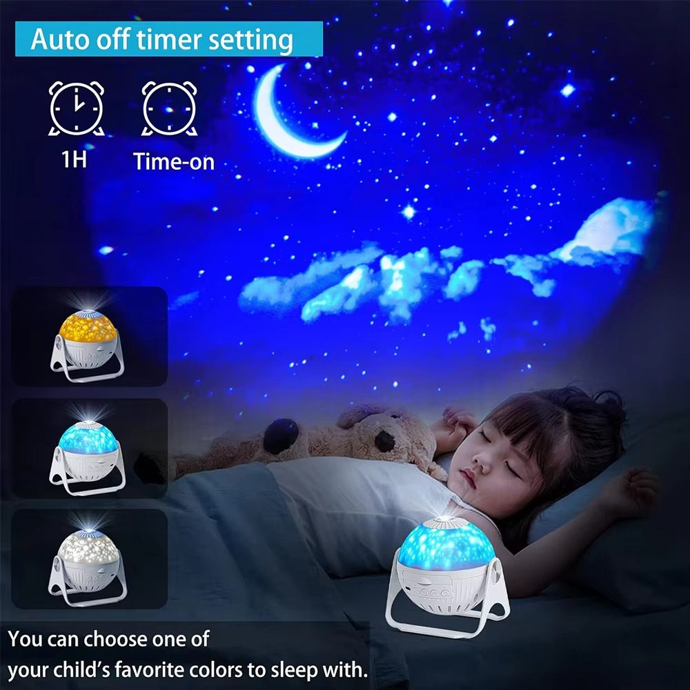 Colorful LED Night Light Projector for Kids Galaxy Lamp