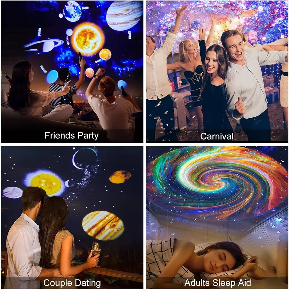 Colorful LED Night Light Projector for Kids Galaxy Lamp