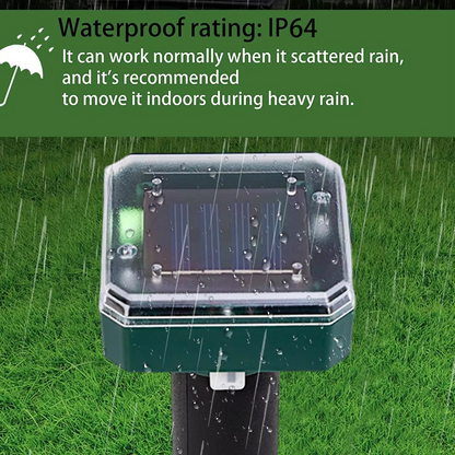 Outdoor Pest Control Solar Repeller for Garden Yards