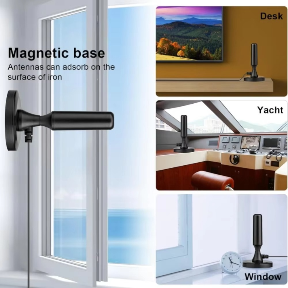 Compact HDTV Antenna with Strong Signal and Long Cable