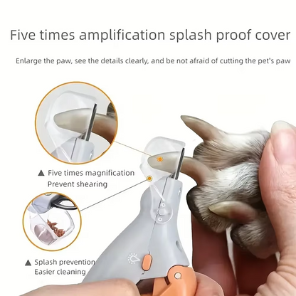 Easy Pet Nail Trimmer with LED Light and Magnifier