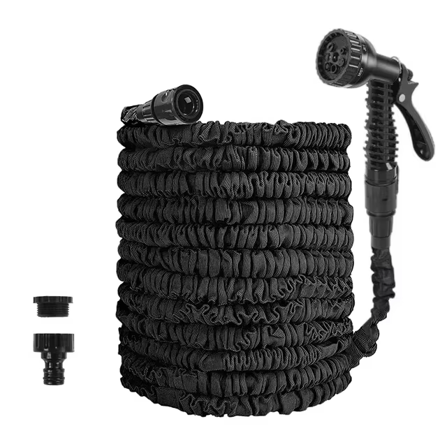 Flexible Long Water Hose with 7 Spray Nozzles and Spray Gun - Hehif