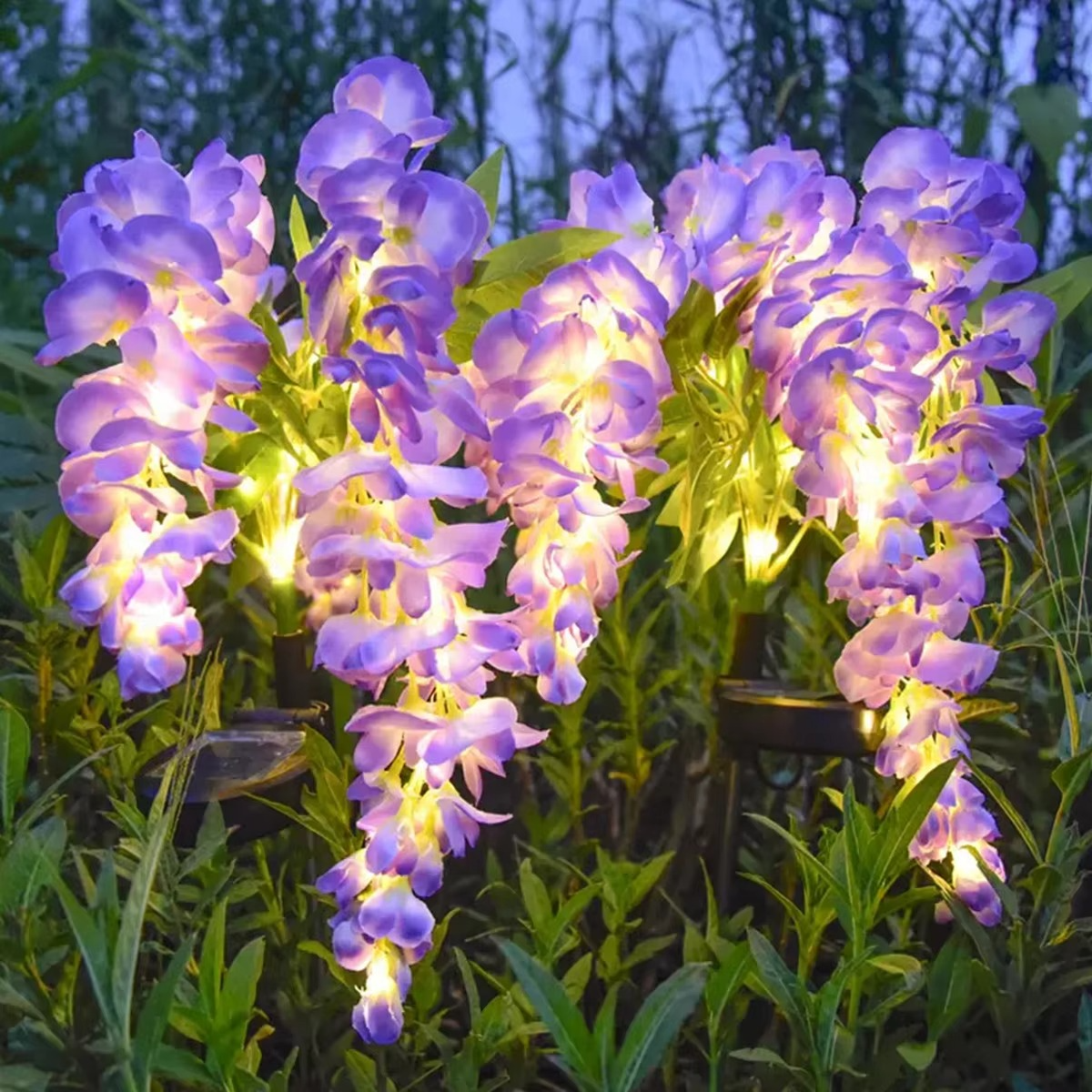 Outdoor Solar Flower Garden Light Lamp