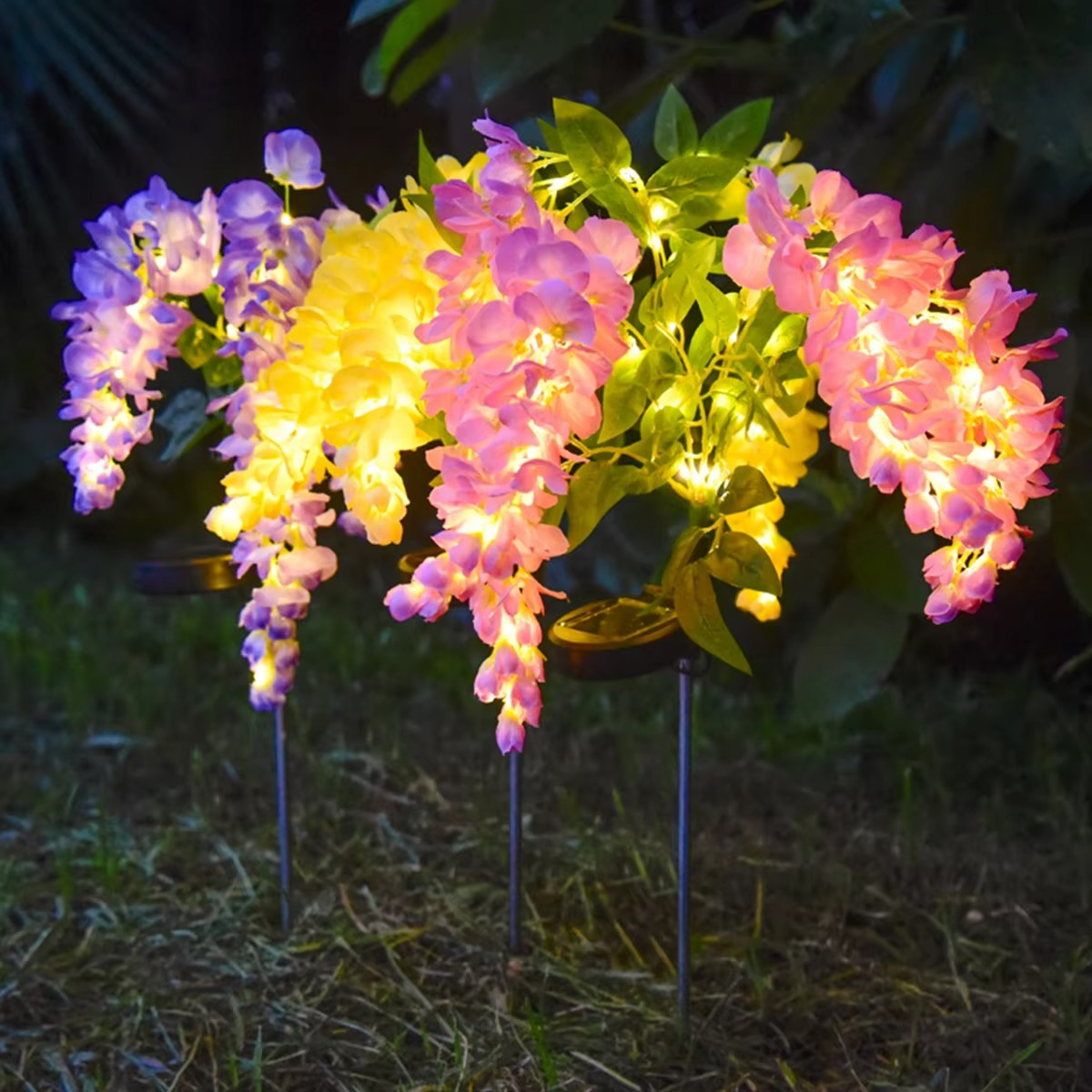 Outdoor Solar Flower Garden Light Lamp