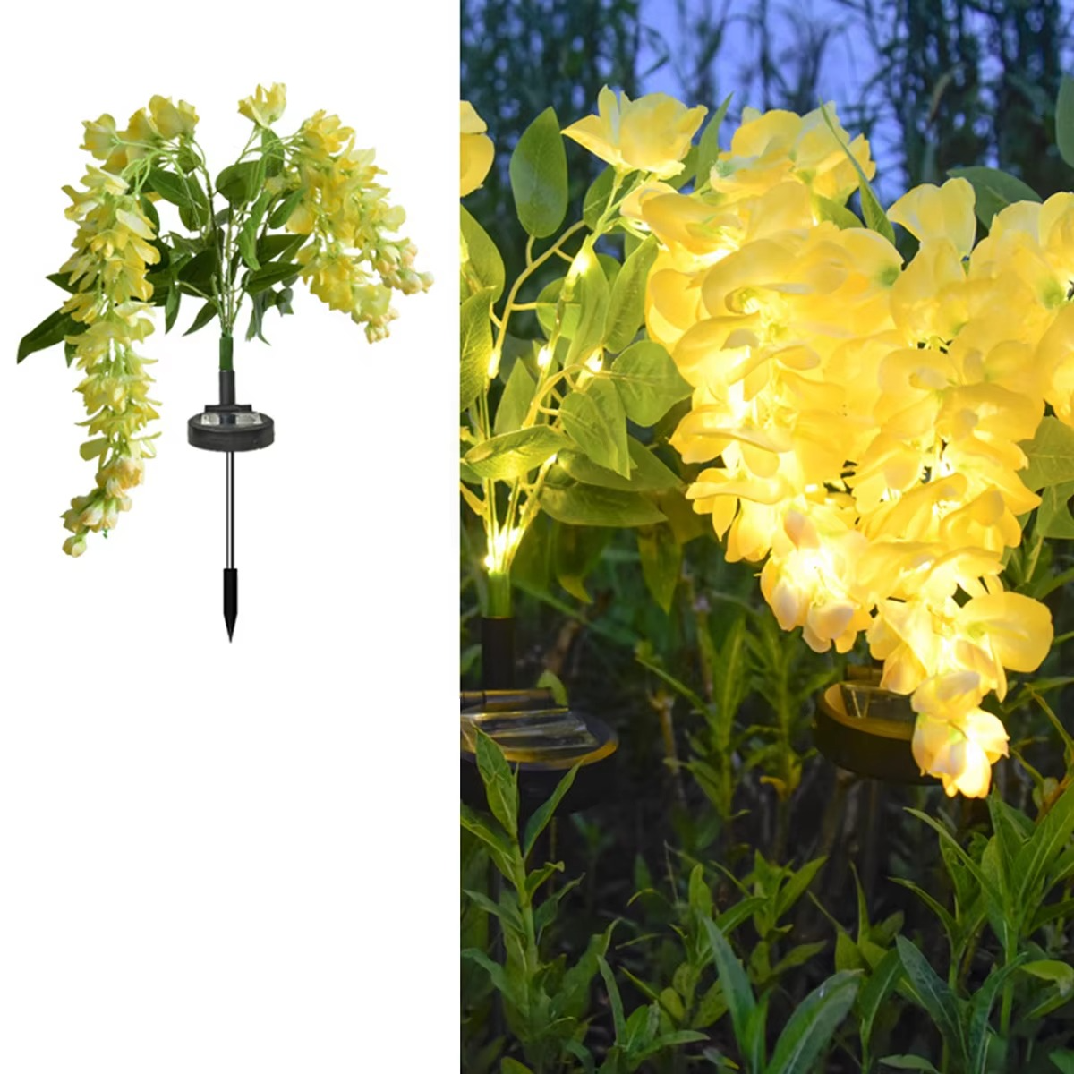Outdoor Solar Flower Garden Light Lamp