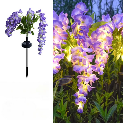 Outdoor Solar Flower Garden Light Lamp