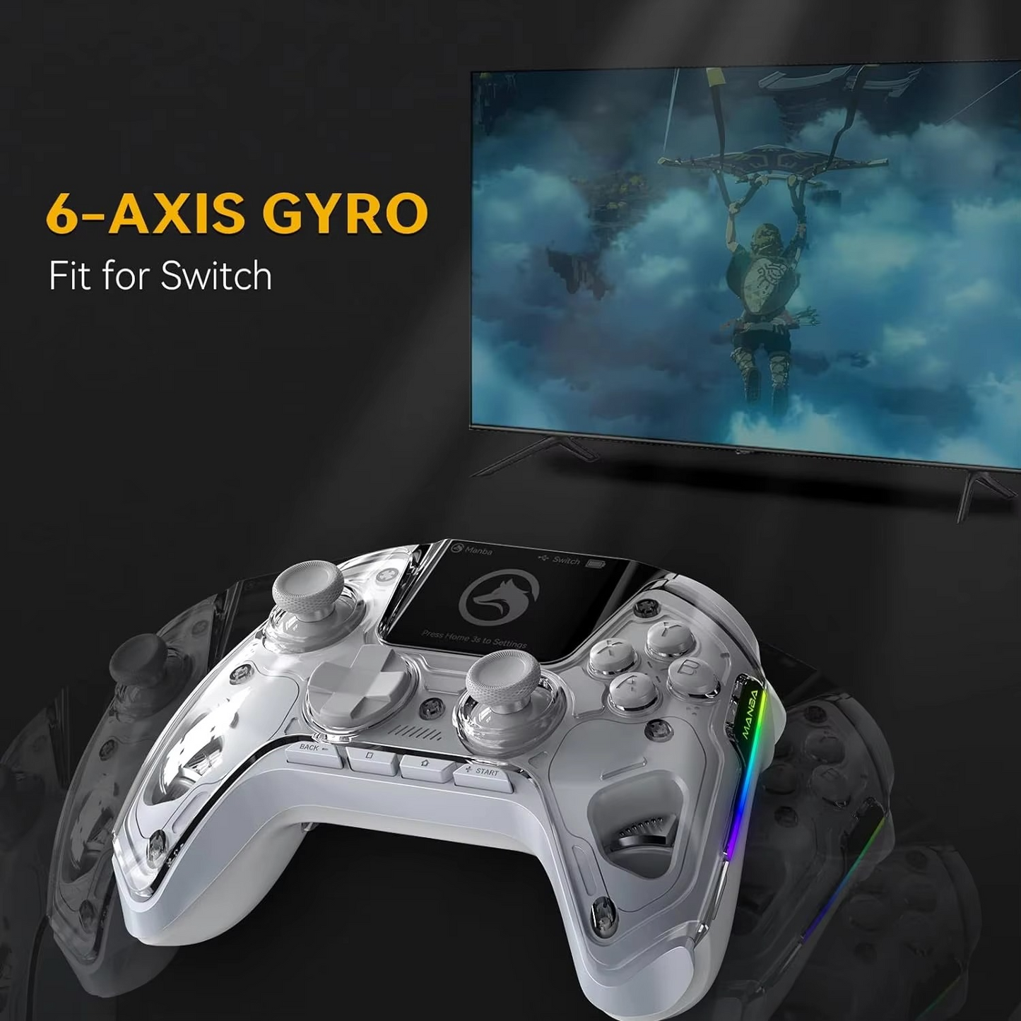 Rechargeable Mobile Gaming Pad with Touchscreen and PC Connectivity