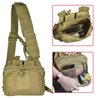 Practical Shooting Bag with Double Mag Pouch and Sling Strap