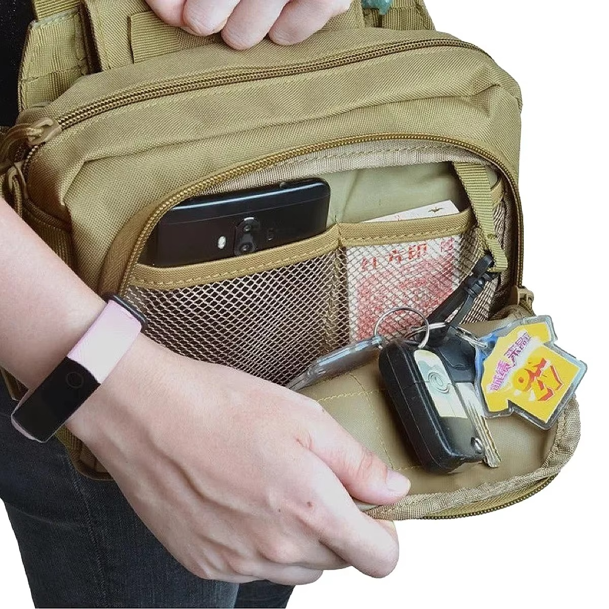 Practical Shooting Bag with Double Mag Pouch and Sling Strap