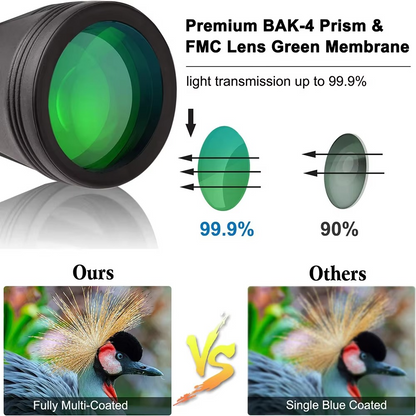 High Quality 20x50 Waterproof Binoculars with Phone Adapter