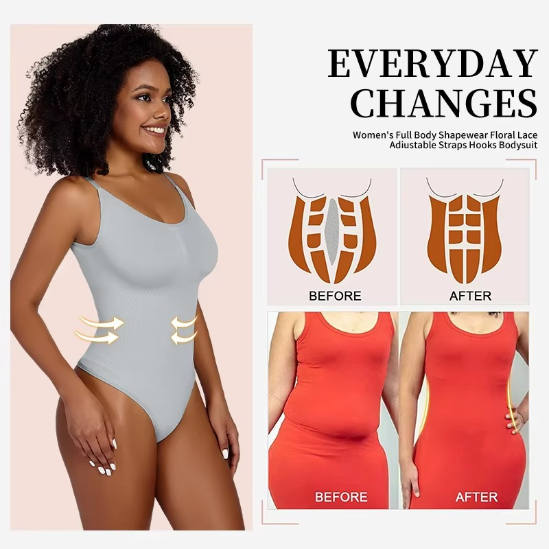 Slimming Full Figure Shapewear Bodysuit