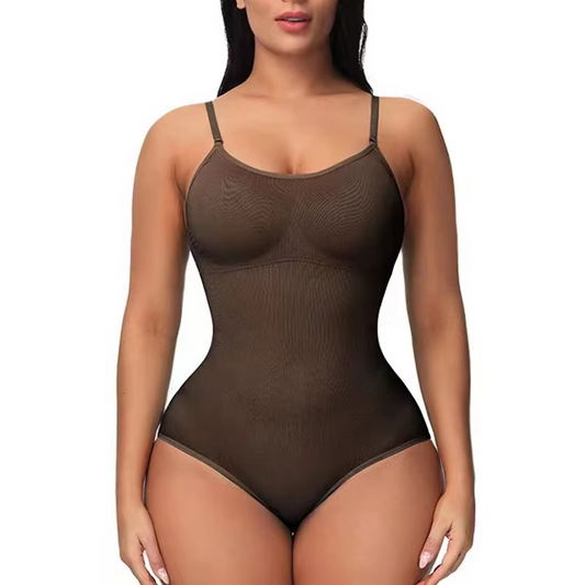 Sleek V Neck Shapewear Bodysuit for Women - Hehif