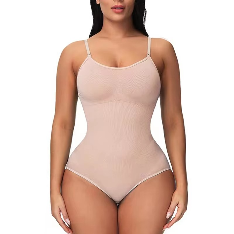 Sleek V Neck Shapewear Bodysuit for Women