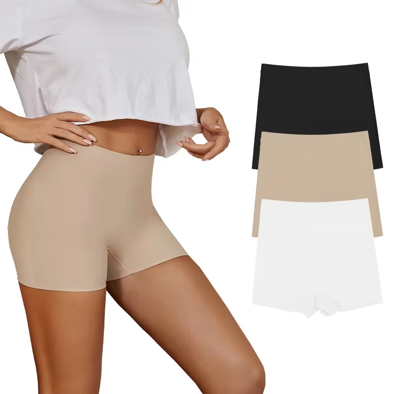 Smooth Fit Ice Silk Cycling Shorts for Ladies