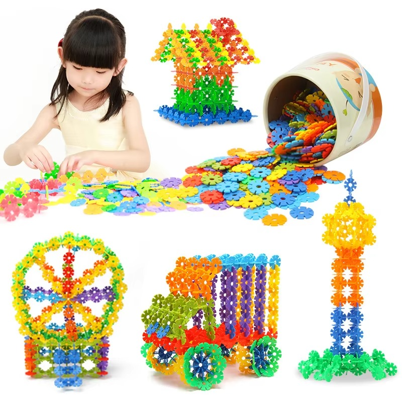 Fun 200pc Kids Building Blocks STEM Toy Set Ages 6-10 - Hehif