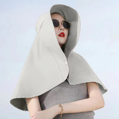 Women's Wide Brim Sun Protection Hat with Face Shield