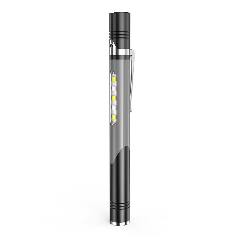 Compact LED Pocket Torch with Bright Yellow Beam and USB Charging - Hehif