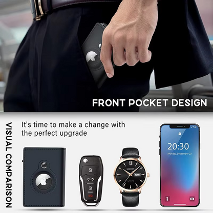 Secure RFID Men's Leather Card Wallet