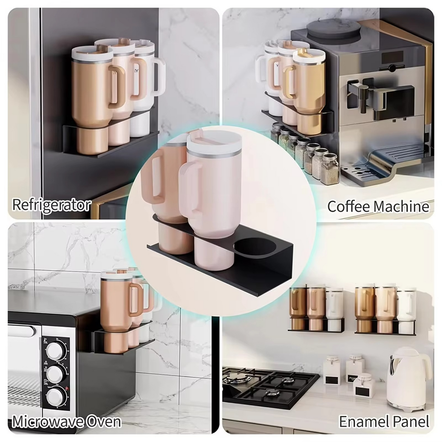 Strong Fridge Magnet Bottle Holder and Storage Rack