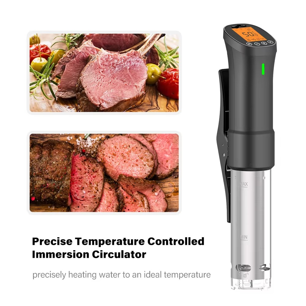 Compact Digital Sous Vide Machine 200W Stainless Steel Cooker