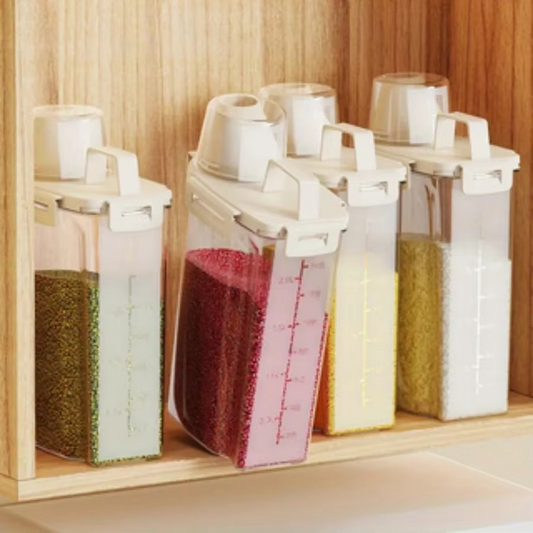 Large Airtight Kitchen Storage Bin for Dry Foods - Hehif