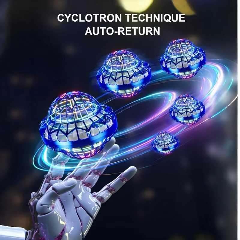 Colorful Mini Drone Toy with Lights, Automatic Hover Ball