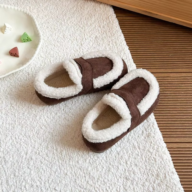 Comfy Girls Winter Sneakers Warm Cozy Non Slip Shoes